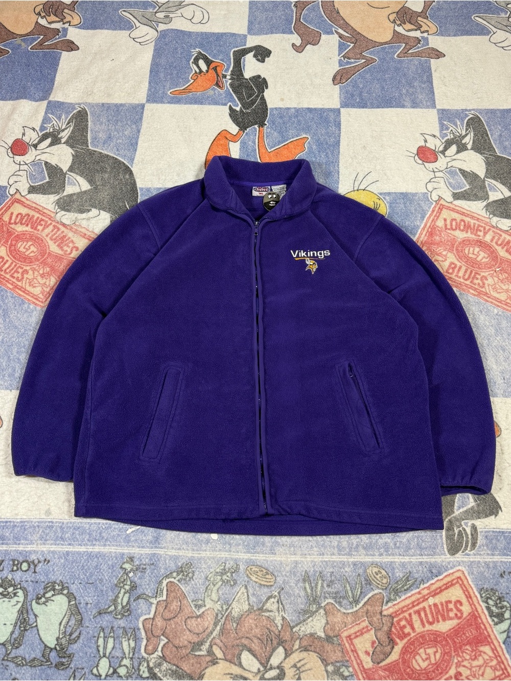 Vintage Minnesota Vikings fleece zip up